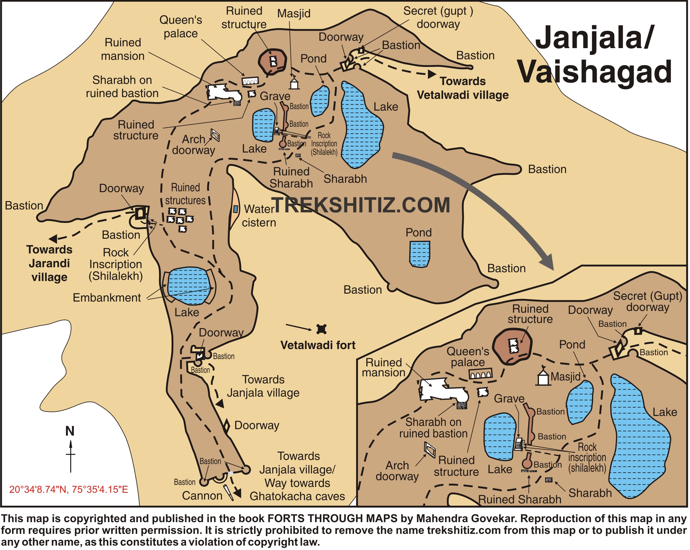 Janjala (Vaishagad) English Map